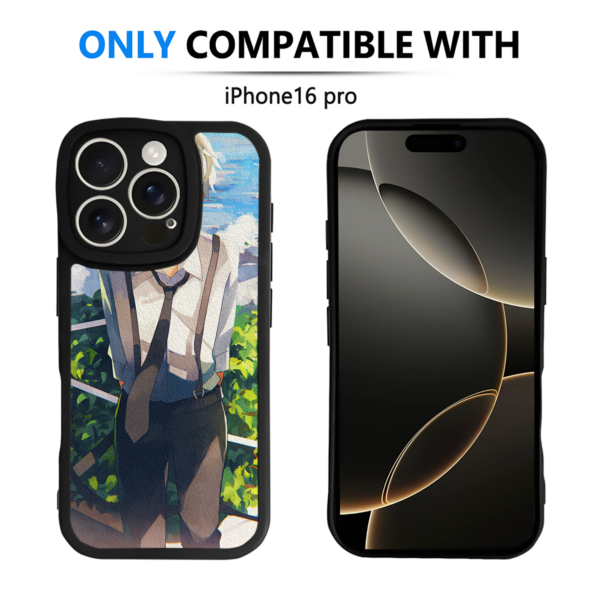（画像用） 文豪ストレイドッグス Bungo Stray Dogs 【iPhone 16シリーズ対応】シリコンスマホケース（レザー調） 材質：シリコン